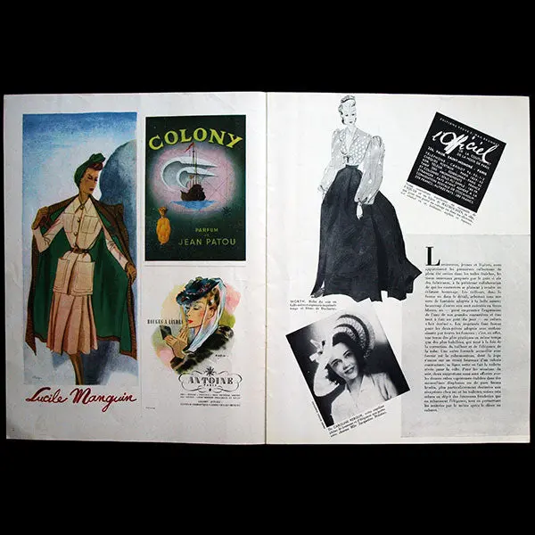 L'officiel De La Mode Et De La Couture De Paris (Juin 1942), Couverture De Léon Benigni 2