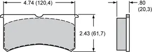Wilwood Brake Pad Street Performance/Racing Bp-10 1