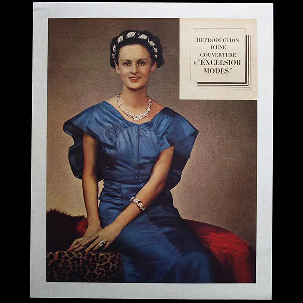 Chanel - Robe De Chanel, Bijoux De Cartier, Affiche Publicitaire Pour Excelsior Modes (1936) 1
