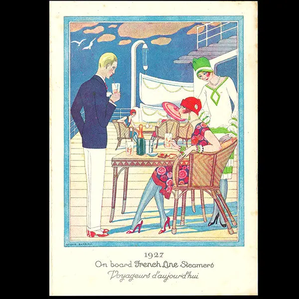 George Barbier - Voyageurs D'hier, Voyageurs D'aujourd'hui, Menus Illustrés De George Barbier (1928) 1