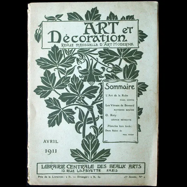 Art Et Décoration, L'art De La Robe, Paul Poiret, Vu Par Georges Lepape Et Steichen (Avril 1911) 1