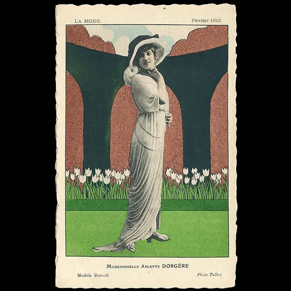 Drecoll - La Mode En Février 1913 - Mademoiselle Arlette Dorgere En Drecoll 1