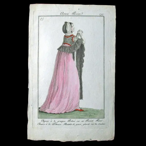 Costume Parisien, Journal Des Dames Et Des Modes, 1797 Gravure N°7 1