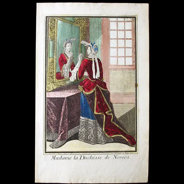 Trouvain - Madame La Duchesse De Nevers, Portrait En Mode (1696) 1