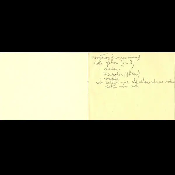 Carnet De Défilé De La Maison Paul Roy, 26 Place Vendôme À Paris (Circa 1937-1940) 2