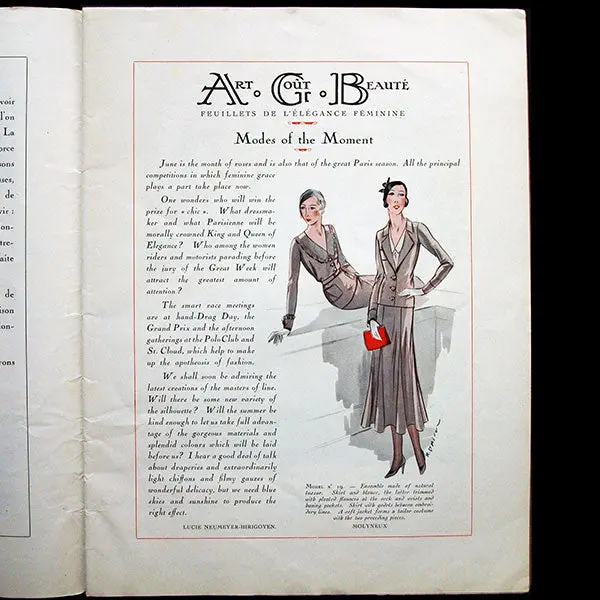 Art, Goût, Beauté (1932, Juin), Version Anglaise 2