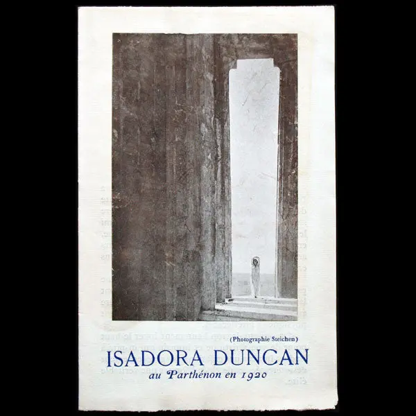Isadora Duncan Au Parthénon, Programme D'orphée Et Eurydice Au Palais De Trocadéro Illustré Par Steichen (1920) 1