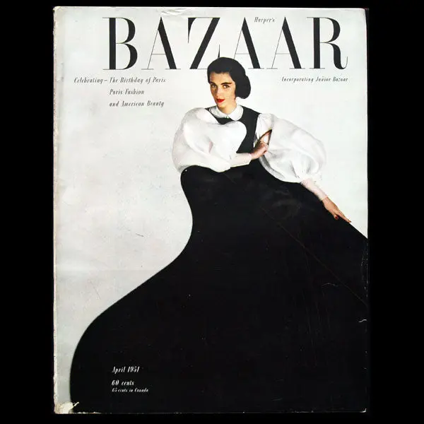 Harper's Bazaar (1951, Avril), Couverture D'avedon 1