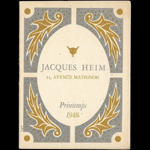 Heim - Programme De Défilé De La Maison Jacques Heim Pour Le Printemps 1948 1
