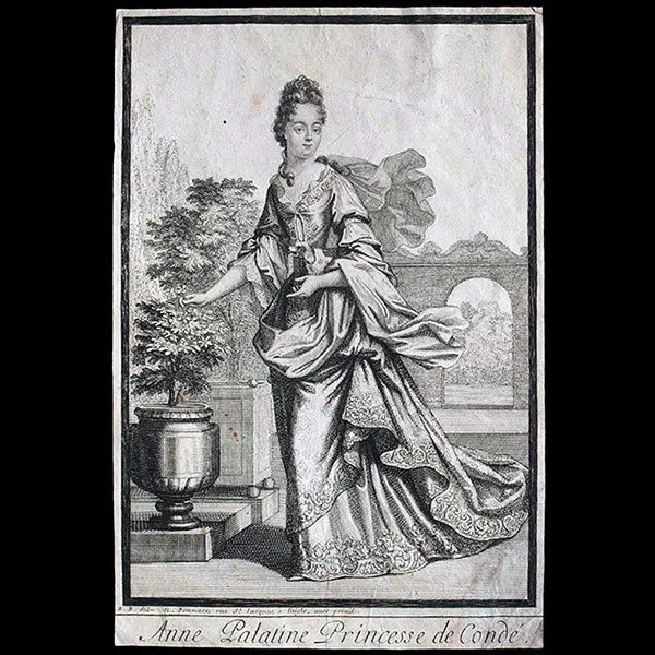 Bonnart - Anne Palatine Princesse De Condé (Circa 1695) 1
