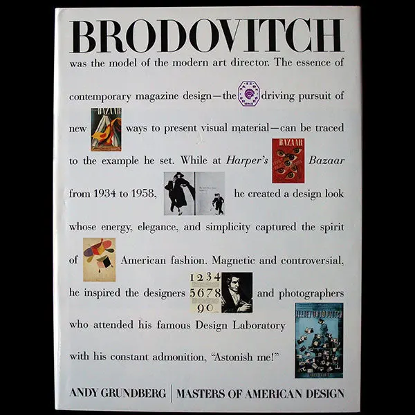 Brodovitch, Exemplaire Signé Par Richard Avedon Et Andy Grundberg (1989) 1