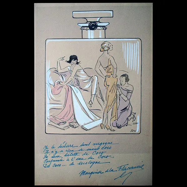 Coco Chanel, Caricature De Sem Pour Le Nouveau Monde (Circa 1923) 1