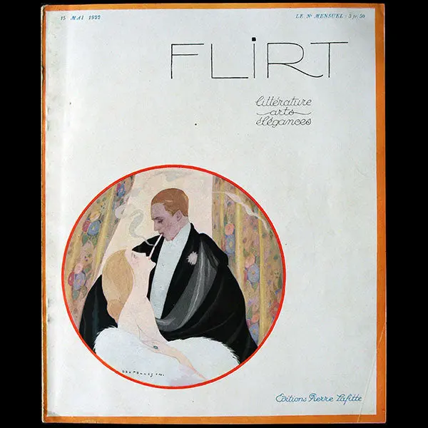 Flirt, Littérature, Arts, Elégances N°1 (15 Mai 1922), Couverture De Brunelleschi 1
