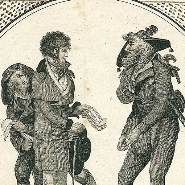 Incroyables Et Merveilleuses - Les Croyables Au Péron, Gravure De Mode De Levilly D'après Une Composition De Salvatore Tresca (1797) 2