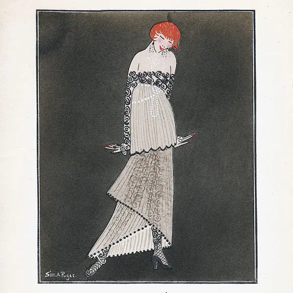 Gazette Du Bon Ton - Salomé, Robe Du Soir De Paul Poiret, Planche De Simone Puget (N°3, 1914) 2