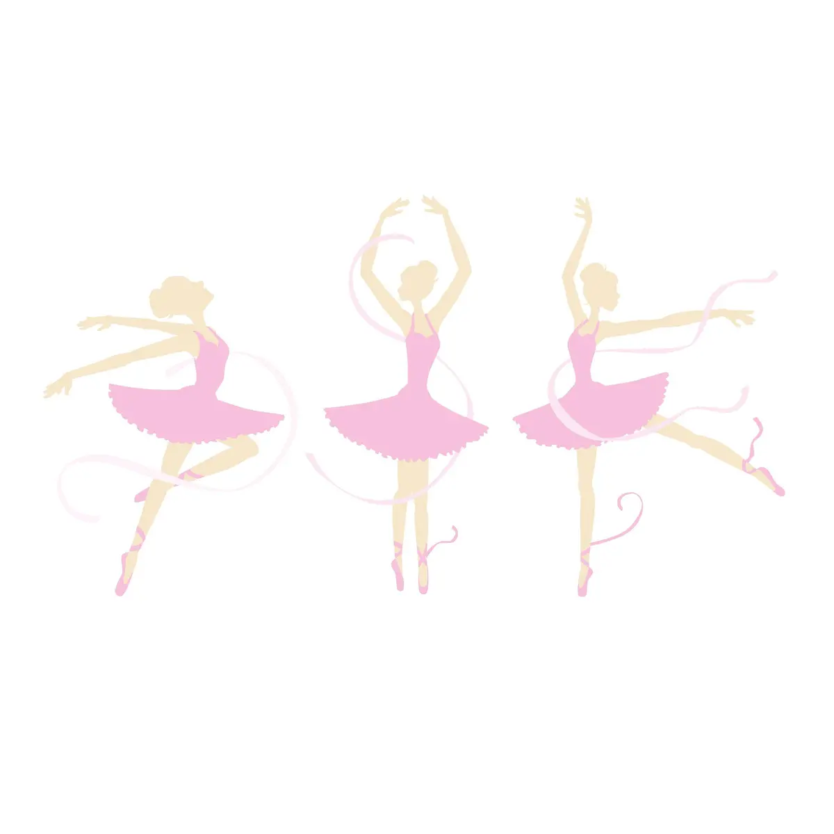 Three Ballerinas Wall Mural 1