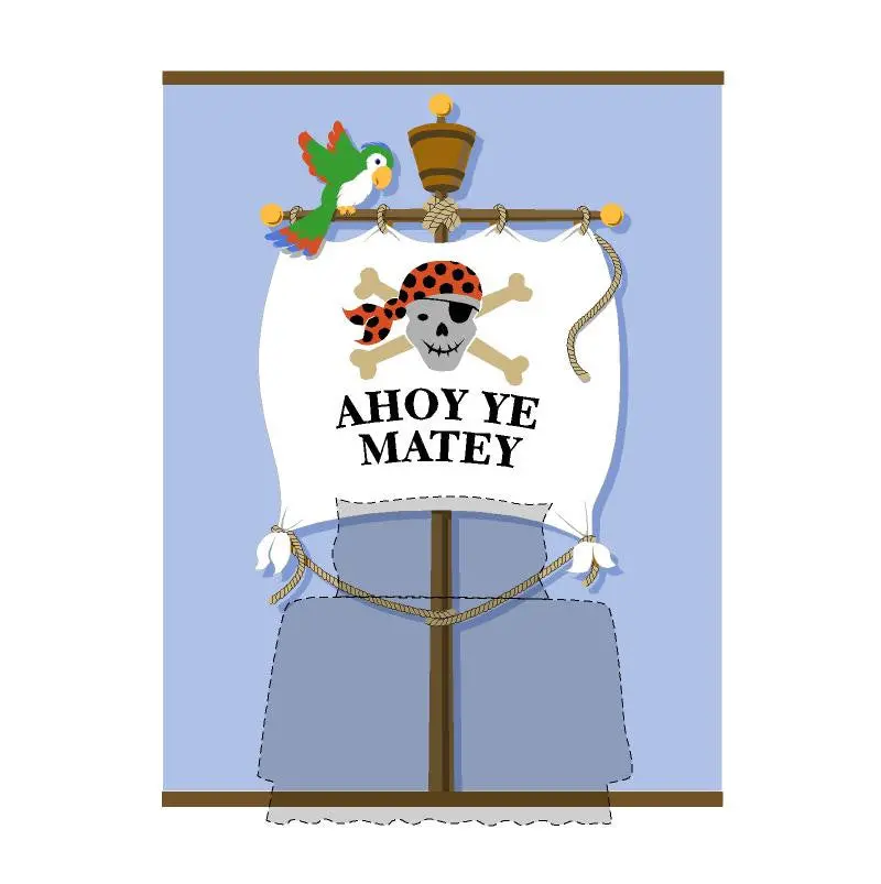 Ahoy Ye Matey! Paint-By-Number Wall Mural 1