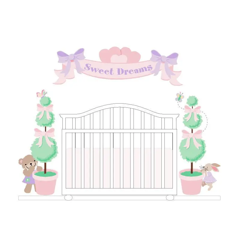 Bedtime With Bears Paint-By-Number Wall Mural 1