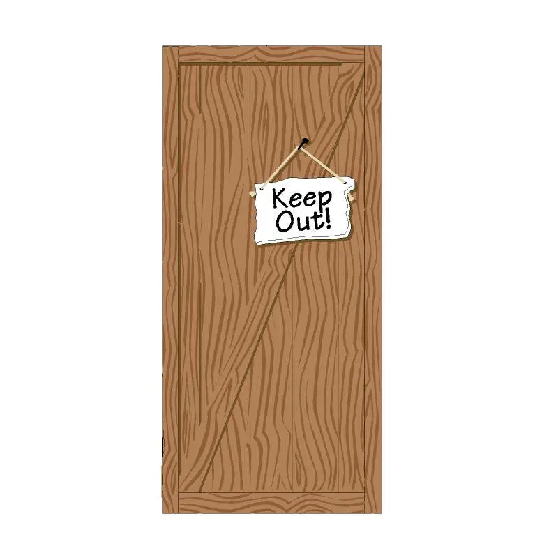 Clubhouse Door Paint-By-Number Wall Mural 1