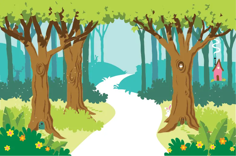 The Colorful Enchanted Forest Paint By Number Mural 2