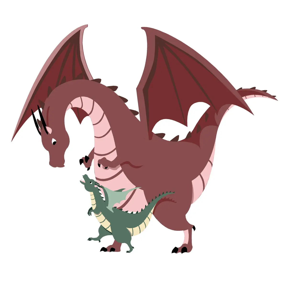 Dragon Talk Paint-By-Number Wall Mural 1