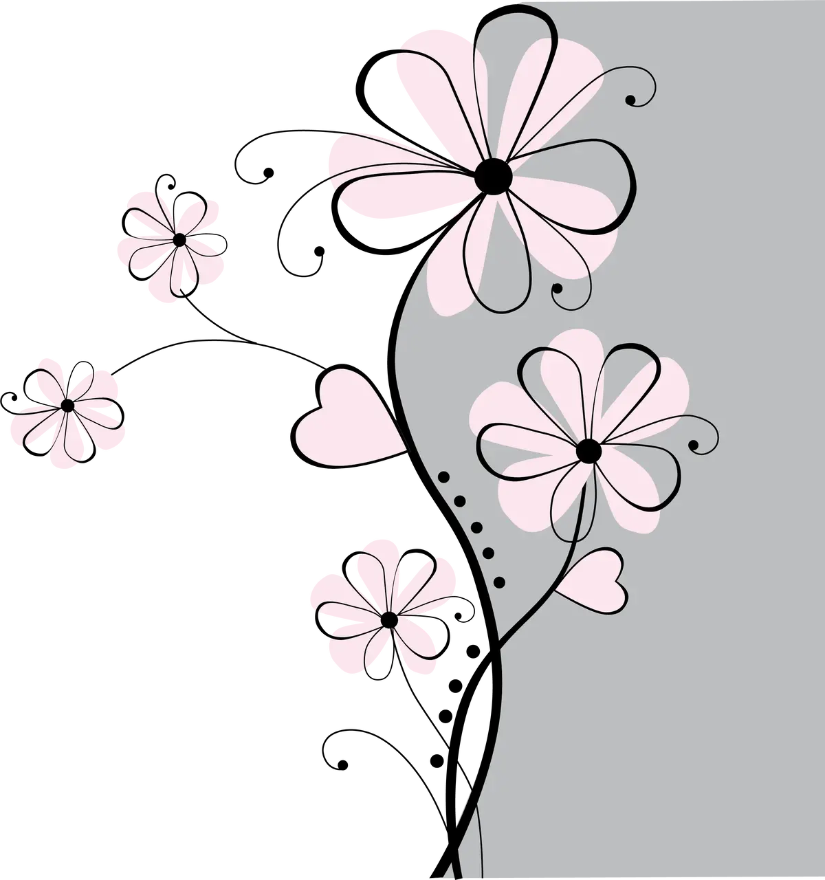 Fantasy Flowers 3 Paint-By-Number Mural 1