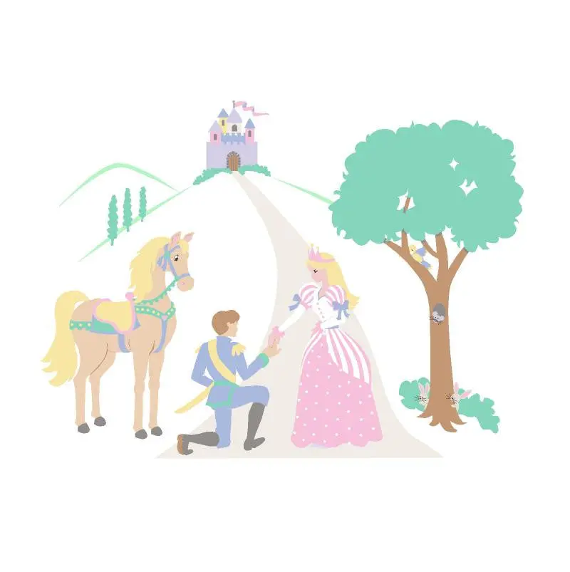 Happily Ever After Paint-By-Number Mural 1