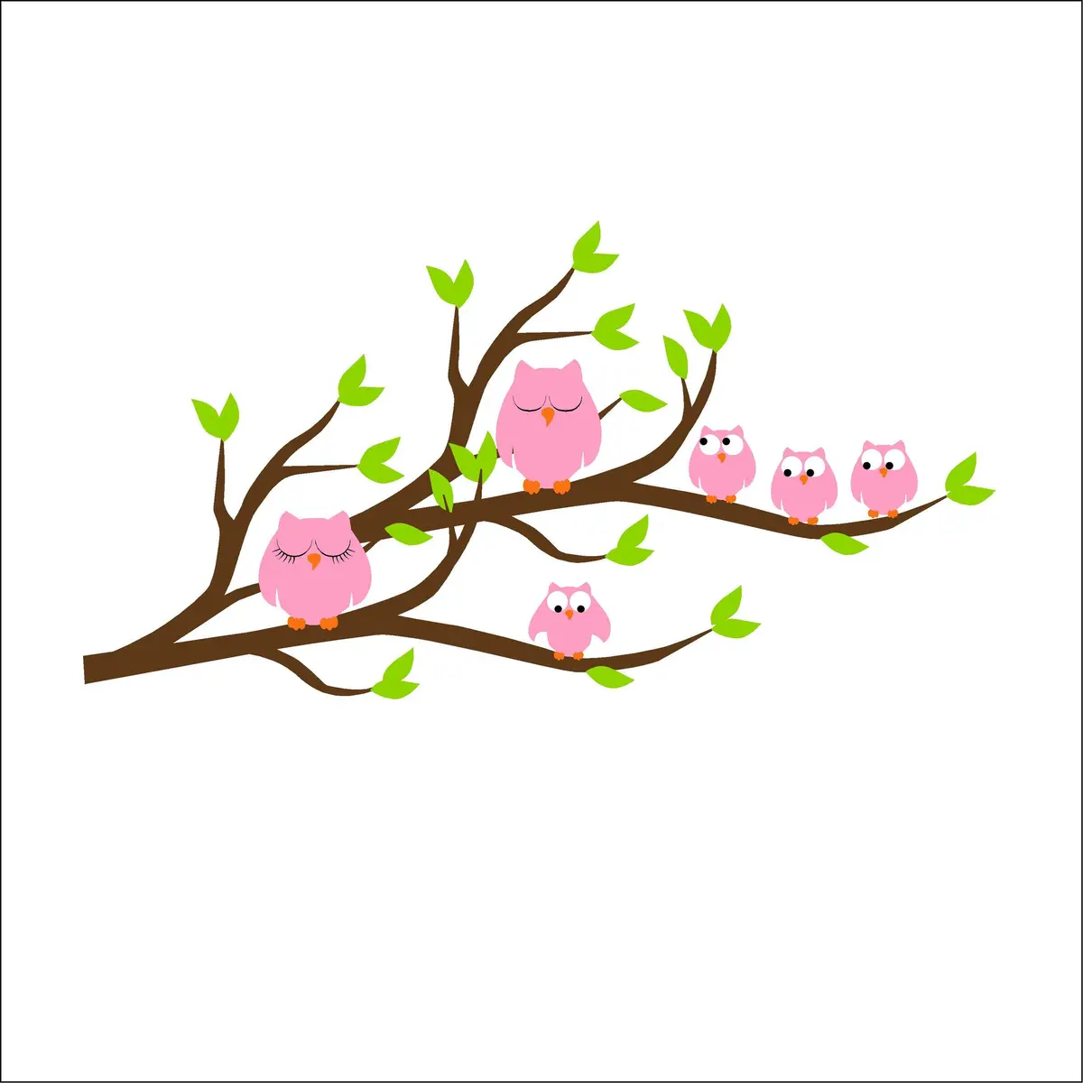 It's A Hoot Paint-By-Number Wall Mural 1