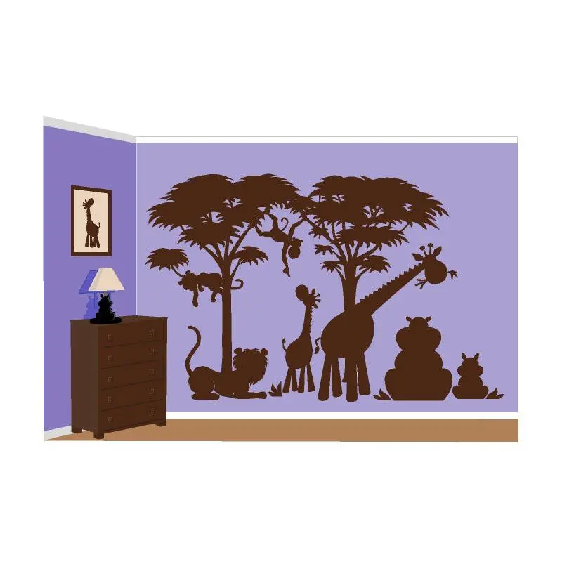 Large Silhouette P.1 Paint-By-Number Wall Mural 1
