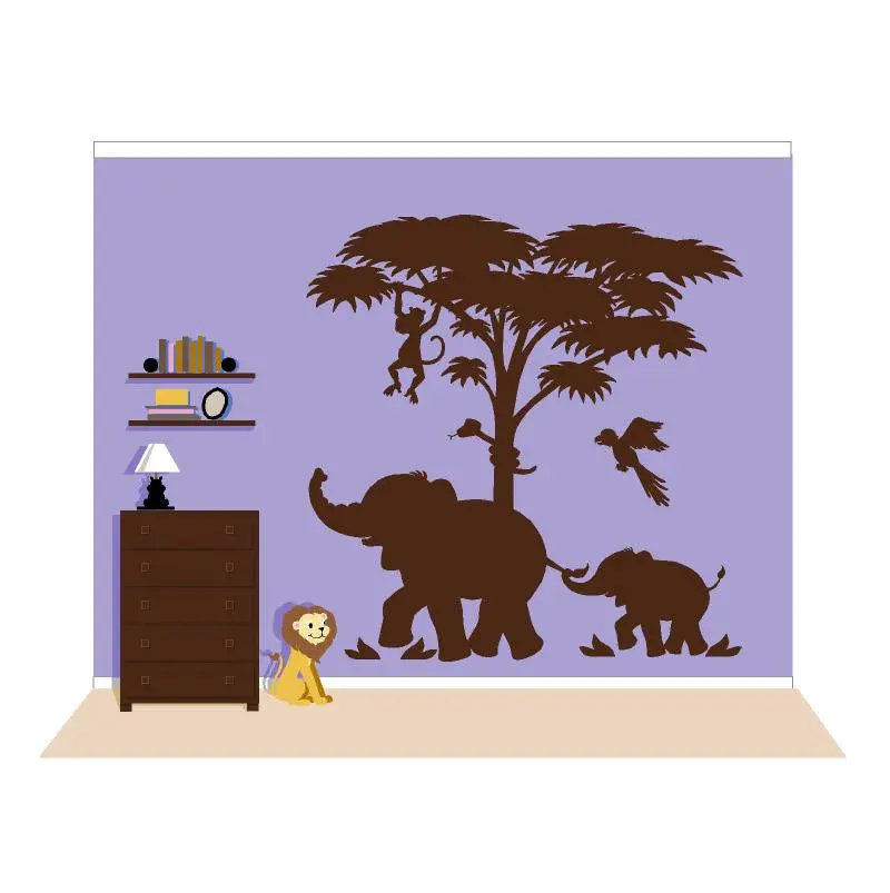 Lg. Silhouette P.2 Paint-By-Number Wall Mural 1