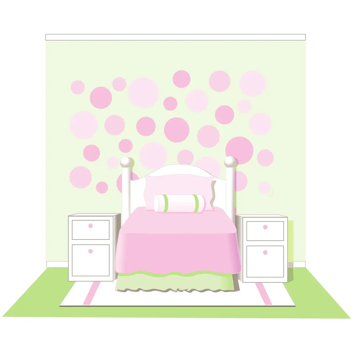 Lots Of Dots Paint-By-Number Wall Mural 1