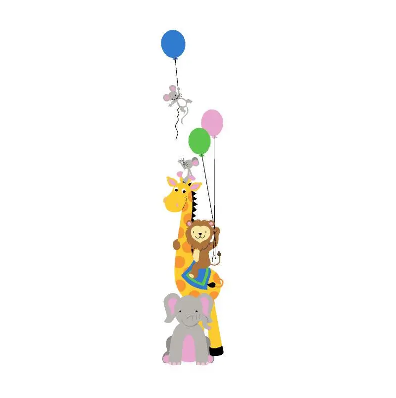 Animal Party Mini Paint-By-Number Wall Mural 1