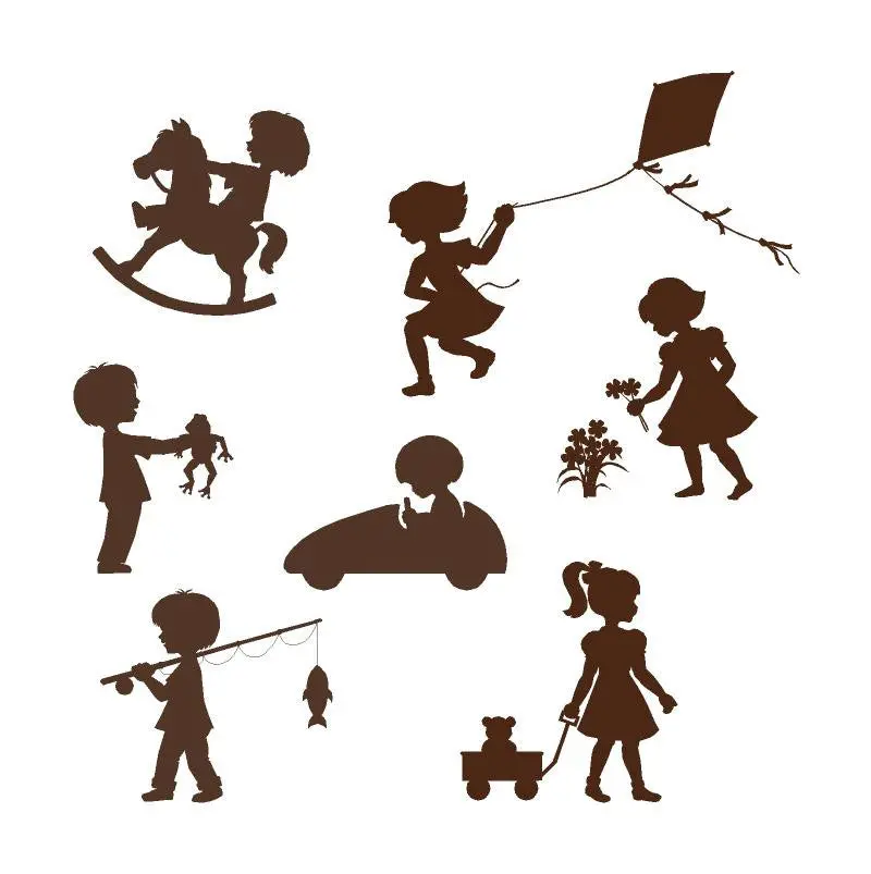 Silhouette Kids Mini Wall Mural 1