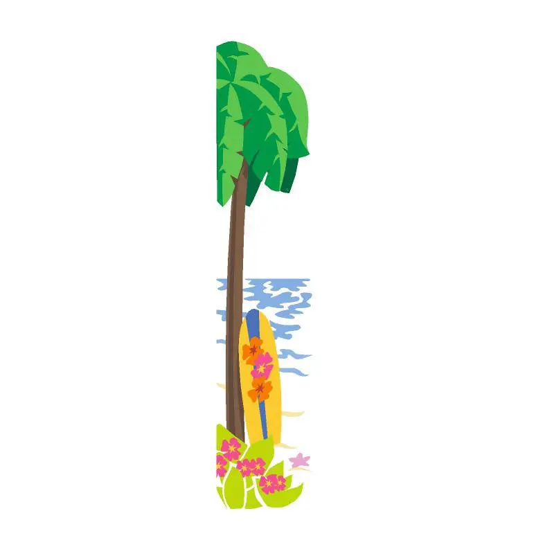 Surf's Up Mini Wall Mural 1