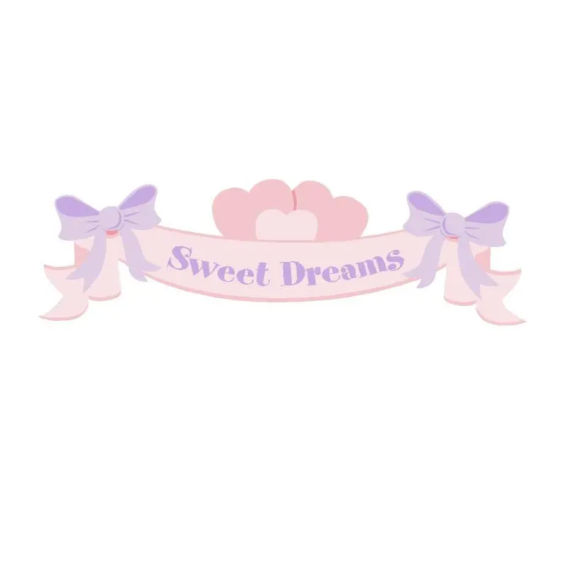 Mini Sweet Dreams Banner Paint-By-Number Wall Mural 1