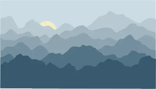 Majestic Mountains Paint-By-Number Mural 1