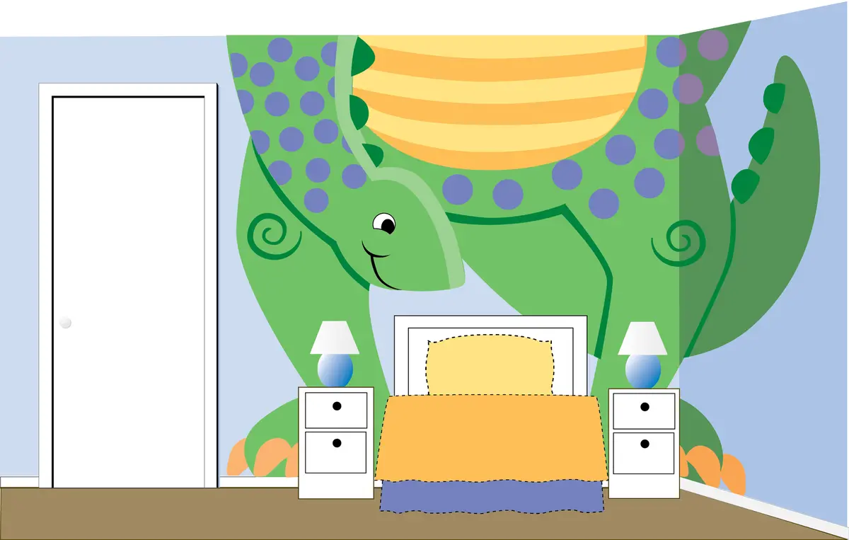 Mega Dino Paint-By-Number Wall Mural 2