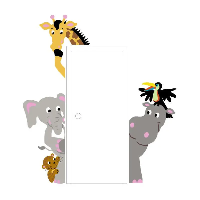 The Menagerie Of Doorhuggers Wall Mural 1