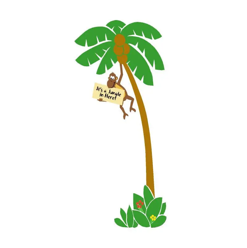 Monkey In A Tree Paint-By-Number Wall Mural 1
