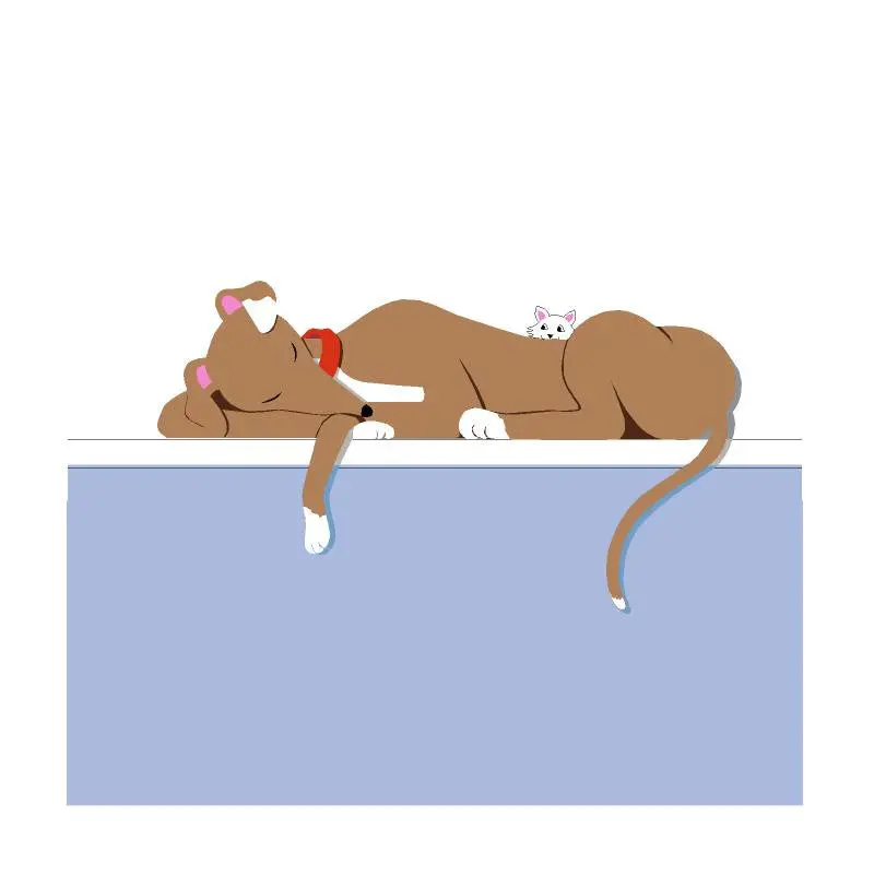 Napping Greyhound Paint-By-Number Wall Mural 1