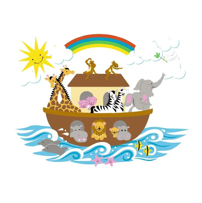 Noah's Ark - Small Paint-By-Number Wall Mural 1