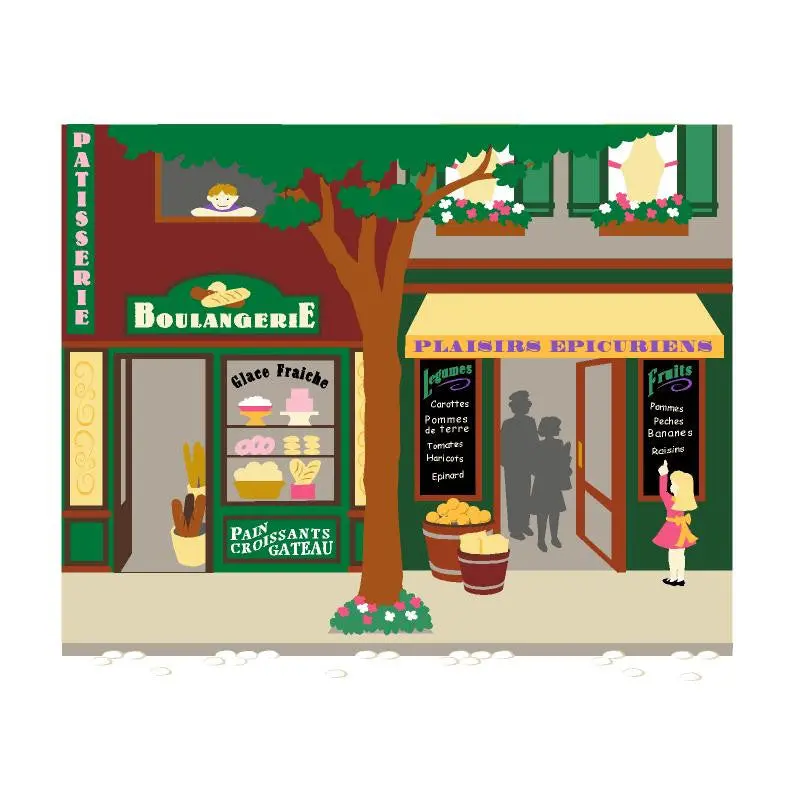 Pastry & Grocery Store Wall Mural 1