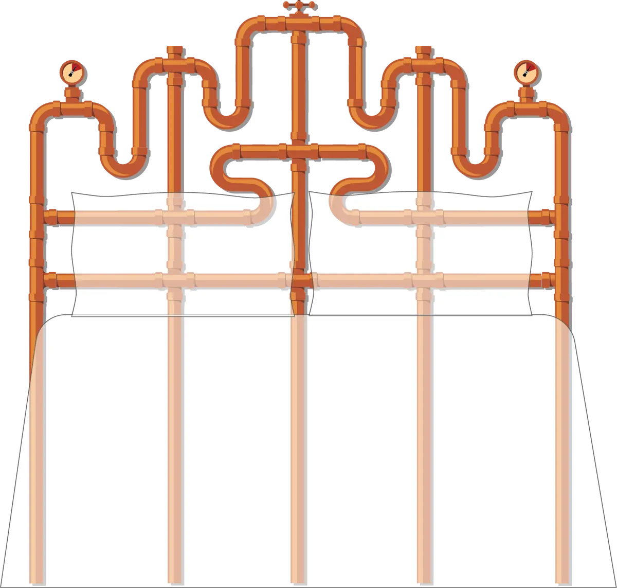Pipe Dreams King Bedhugger Paint-By-Number Mural 1