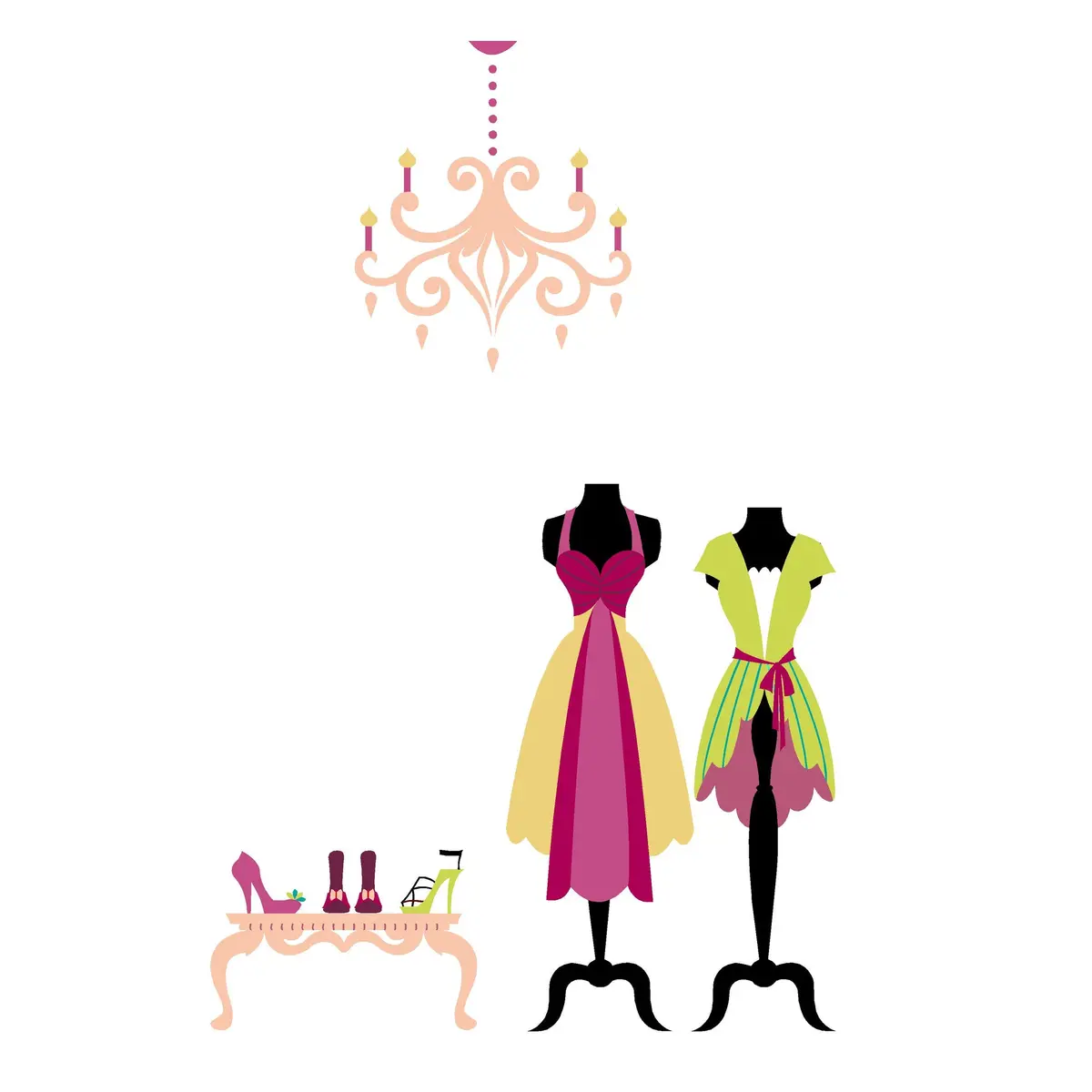 Runway Accessories Wall Mural 1