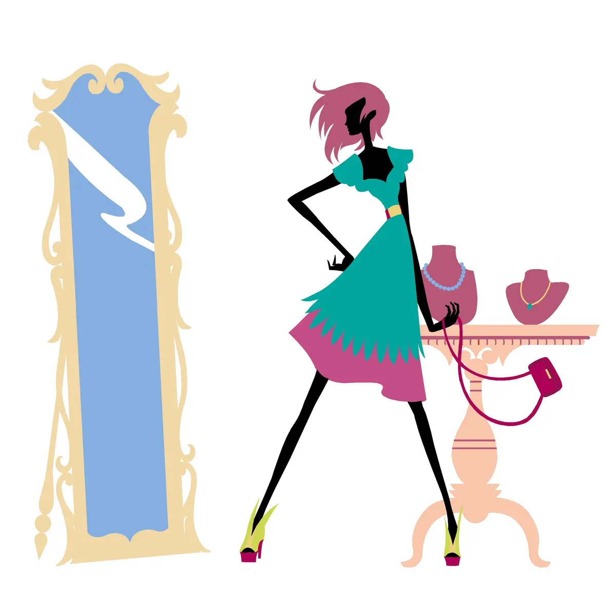 Runway Model Wall Mural 1