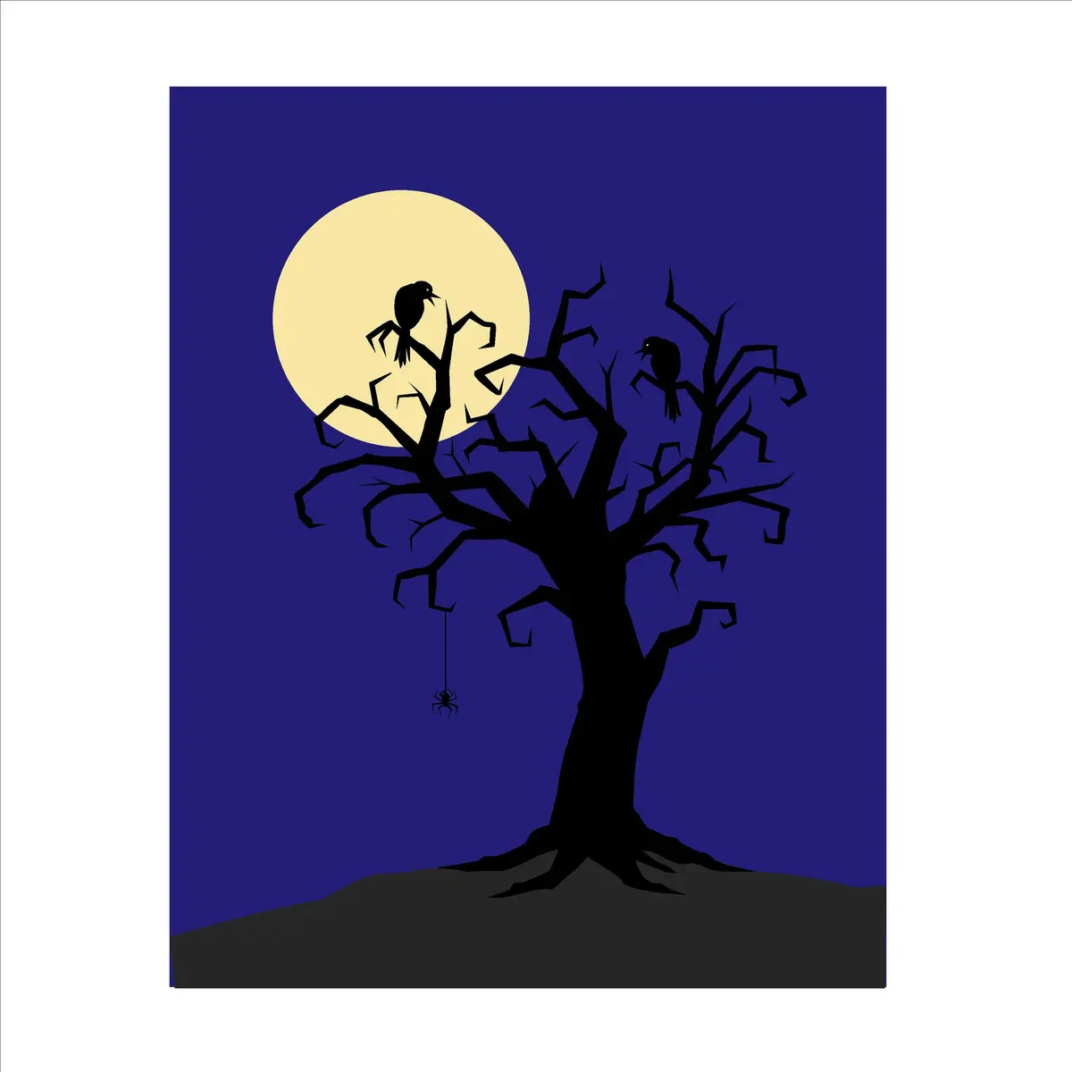 Scary Tree Wall Mural 1