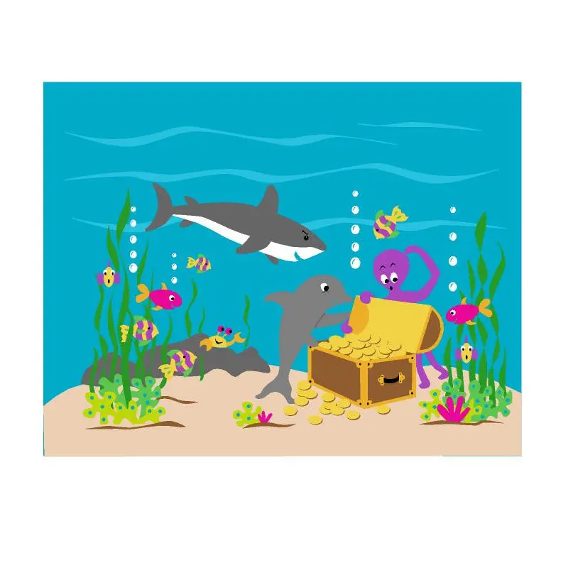 Sea Treasures Wall Mural 1