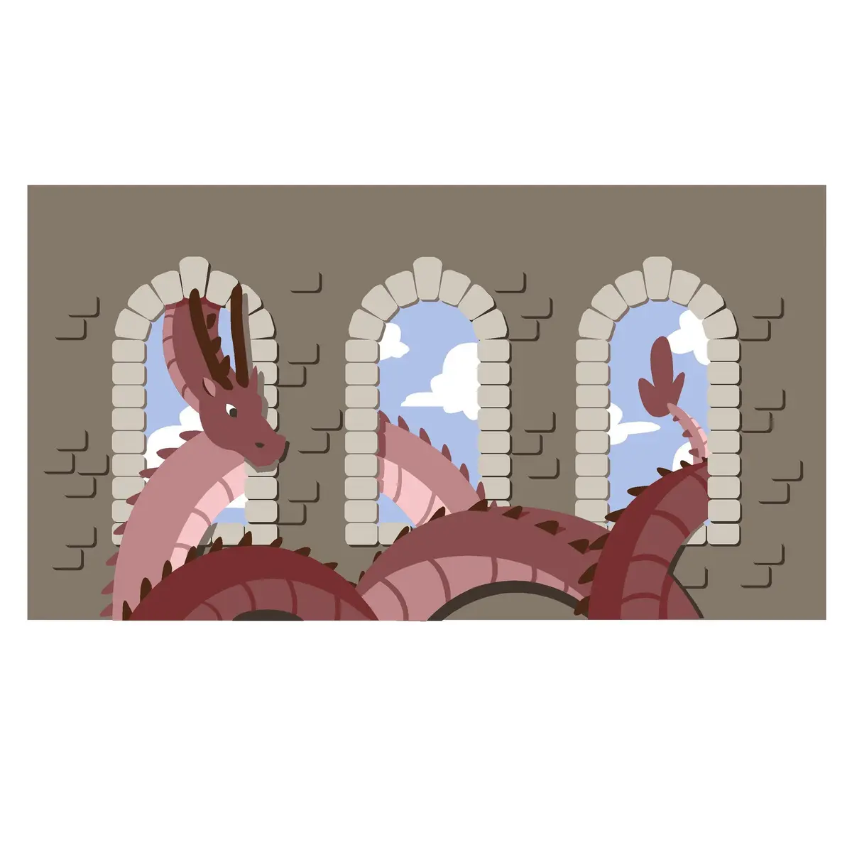 Slytherin' Serpent Wall Mural 1