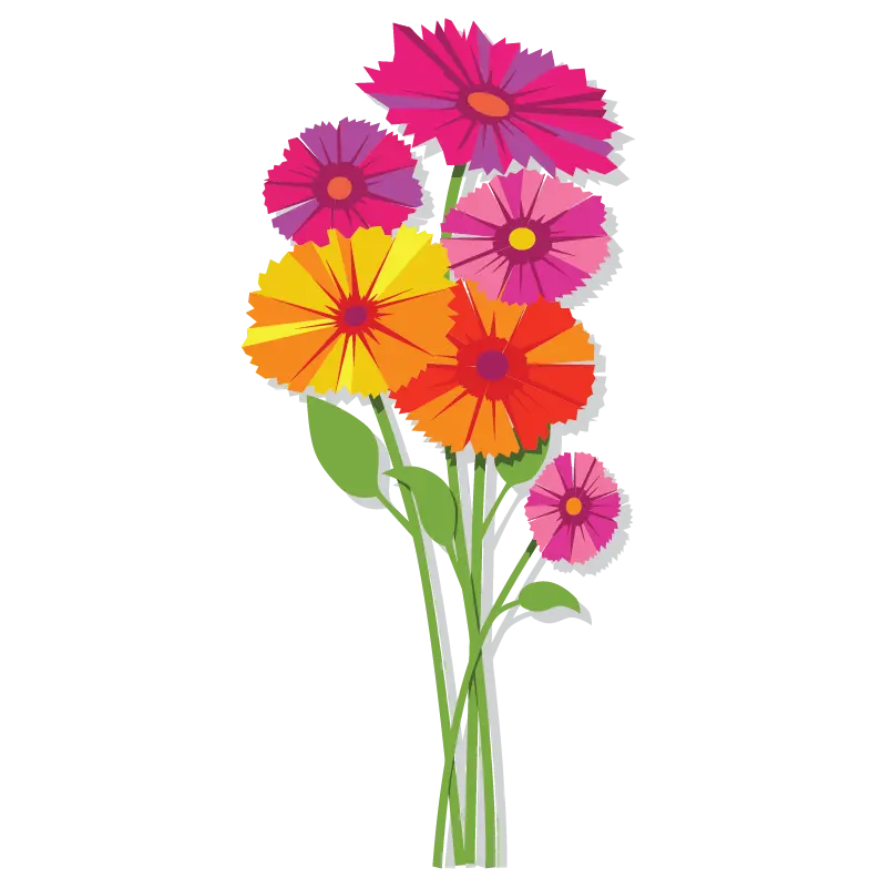 Spring Bouquet Paint-By-Number Mural 1