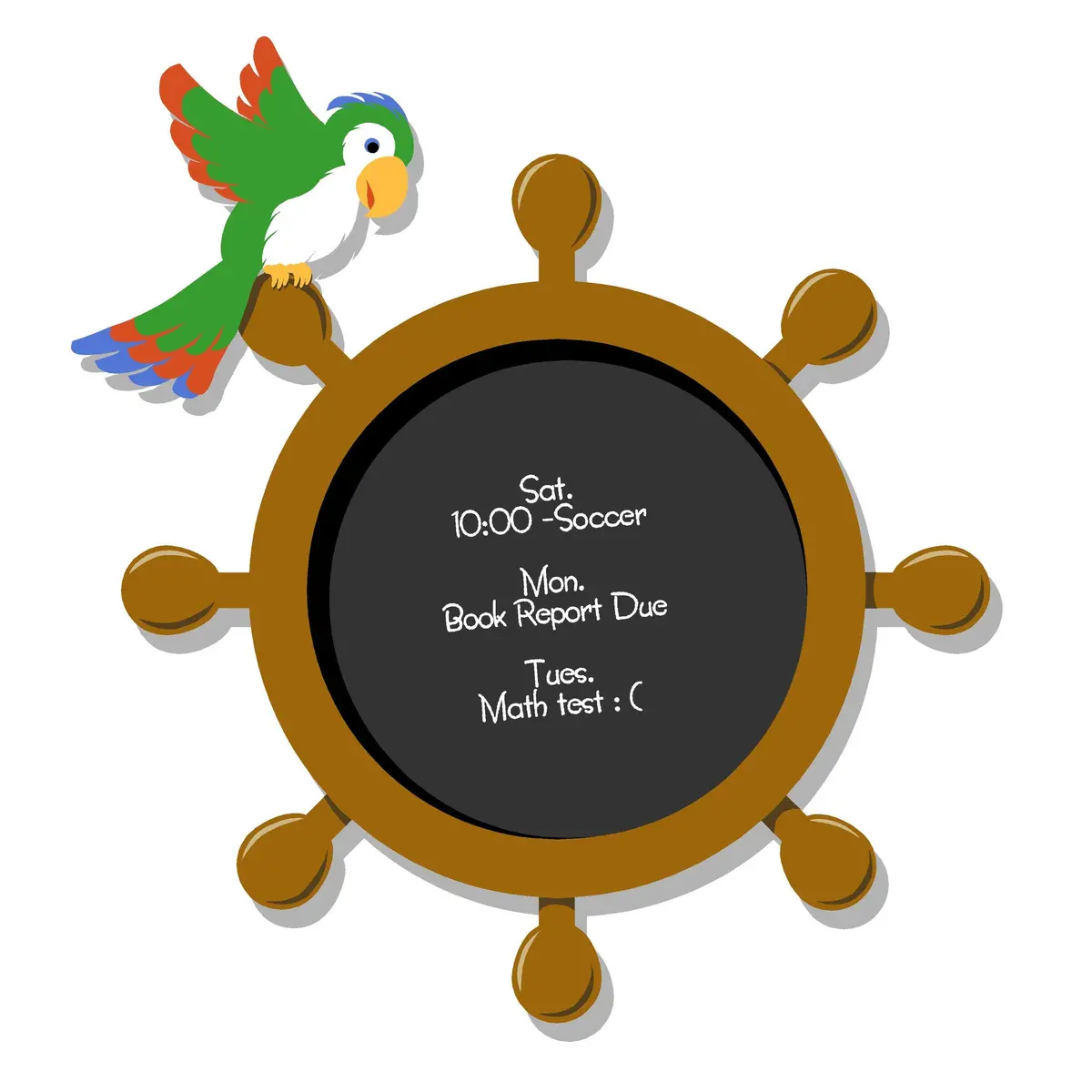 Squawk & Chalk Chalkboard Wall Mural 1